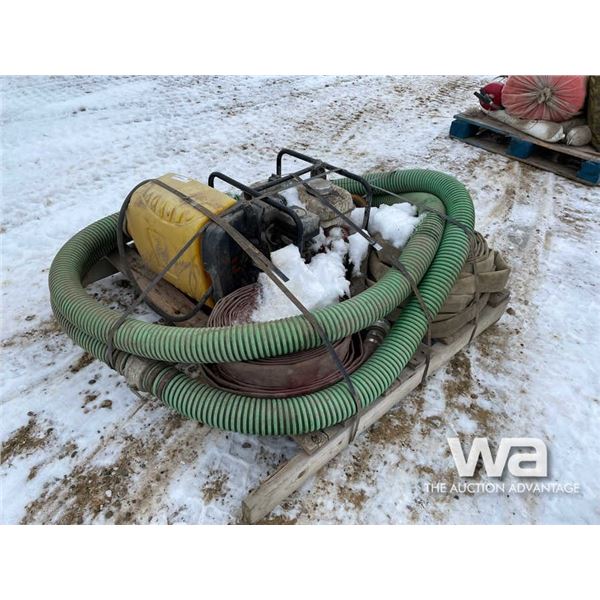 2" WATER PUMP, SUCTION LINE, PORTABLE SPRAYER