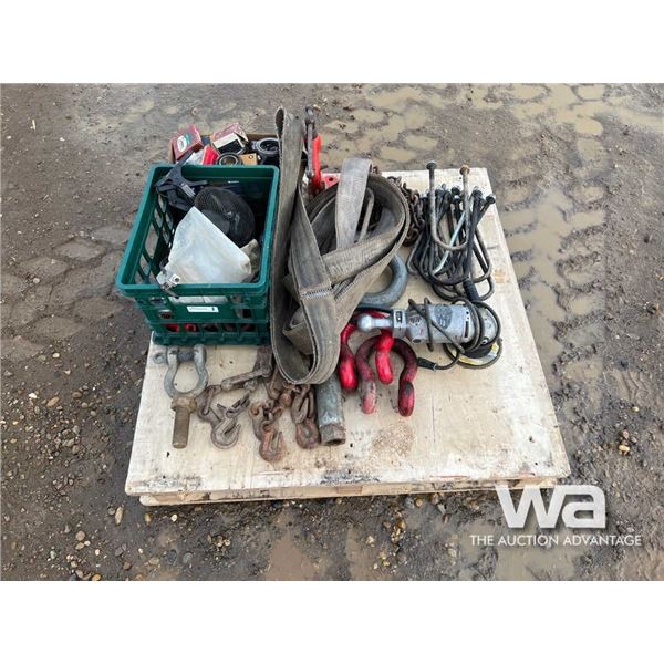 U BOLTS, TOW STRAPS, PRESSURE GAUGES, CLEVISES