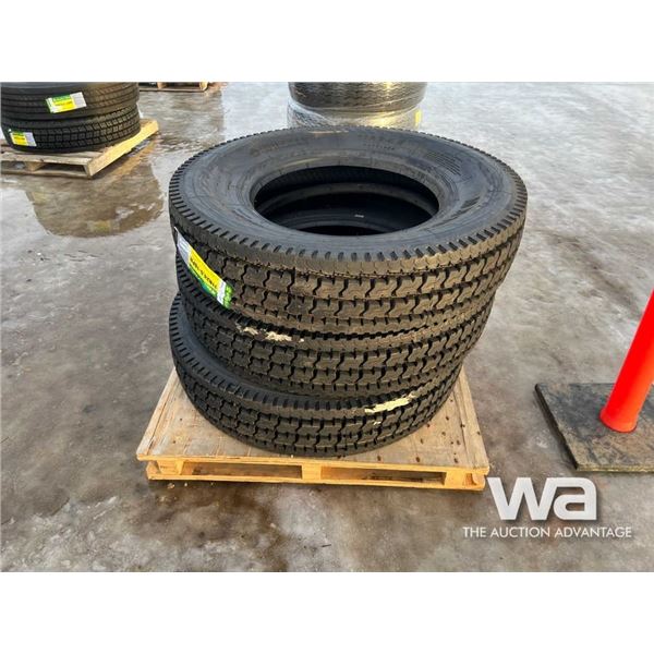 (3) GRIZZLY 11R24.5 TRUCK TIRES