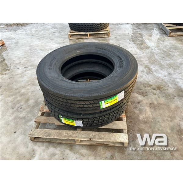 (2) GRIZZLY 11R24.5 TRUCK TIRES