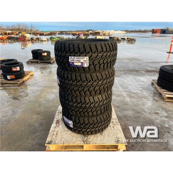 (4) CROSSLEADER 33X12.50R22LT TIRES