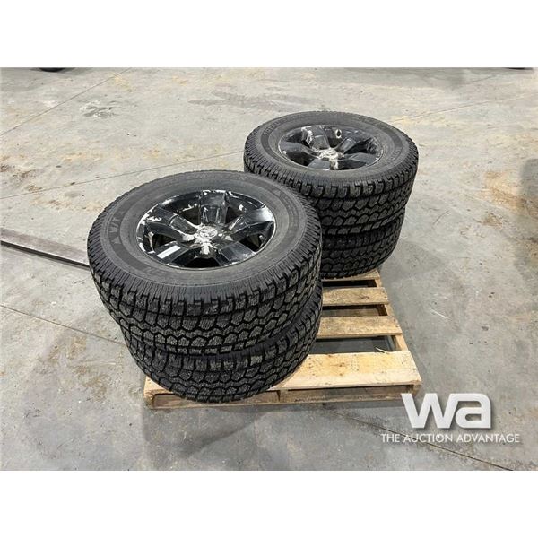 (4) MOTOMASTER LT265/70R17 WINTER TIRES & RIMS