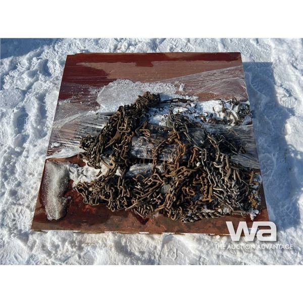 PALLET OF TRUCK TIRE CHAINS