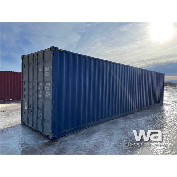 2015 BLUE 8 X 40 FT. SHIPPING  CONTAINER