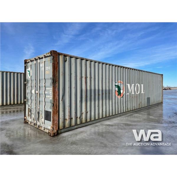 2007 GREY 8 X 40 FT. SHIPPING  CONTAINER