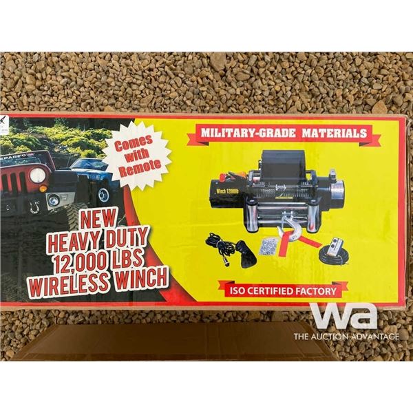 HEAVY DUTY 12,000 LBS WIRELESS WINCH