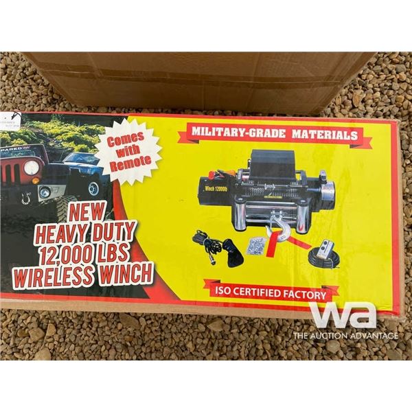 HEAVY DUTY 12,000 LBS WIRELESS WINCH