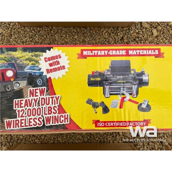 HEAVY DUTY 12,000 LBS WIRELESS WINCH