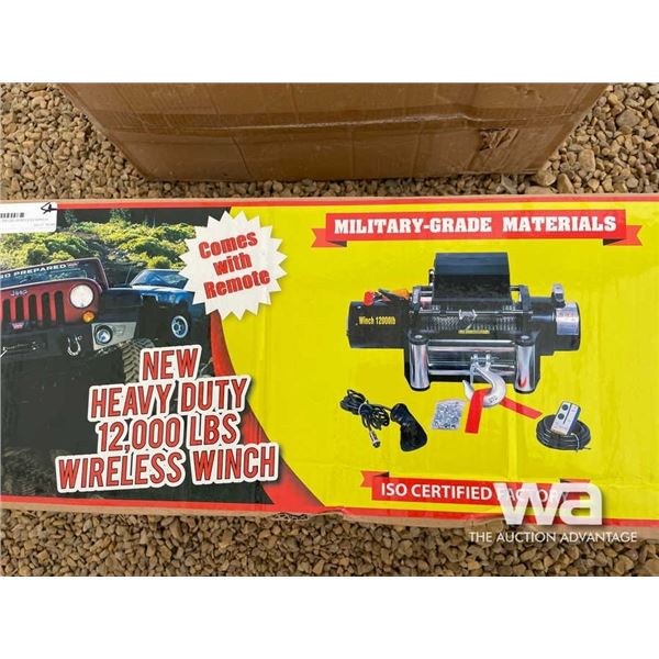 HEAVY DUTY 12,000 LBS WIRELESS WINCH