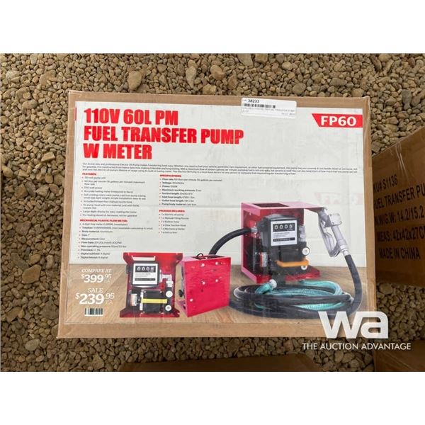 (UN-USED) 110V 60L PM FUEL TRANSFER PUMP