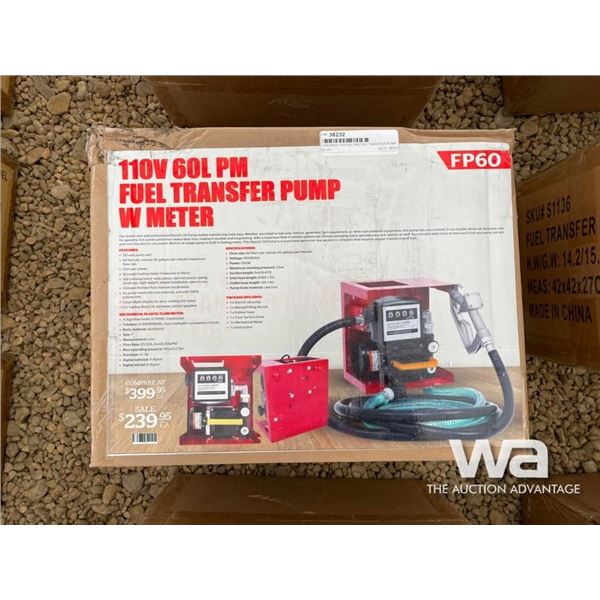 (UN-USED) 110V 60L PM FUEL TRANSFER PUMP
