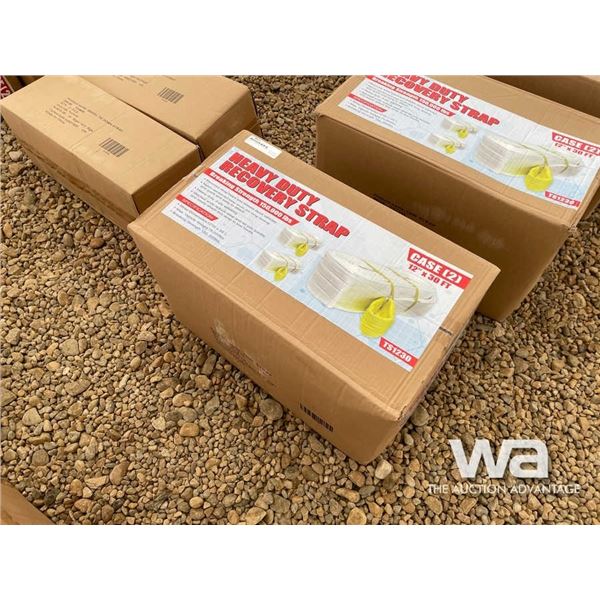 BOX OF 2 HEAVY DUTY 12" X 30 FT. RECOVERY STRAP