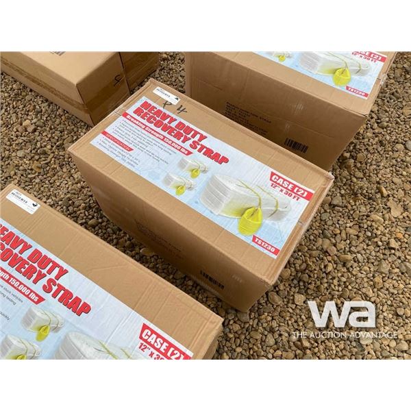 BOX OF 2 HEAVY DUTY 12" X 30 FT. RECOVERY STRAP