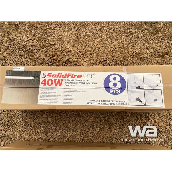 (2) SOLIDFIRE LED 40 WATT HIGH BAY GARAGE LIGHTS