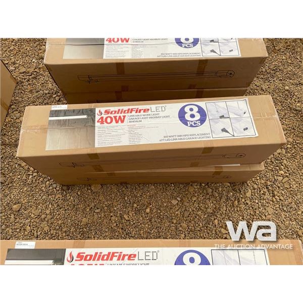 (2) SOLIDFIRE LED 40 WATT HIGH BAY GARAGE LIGHTS