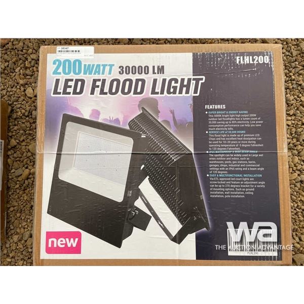 (2) 200 WATT LED FLOOD LIGHT