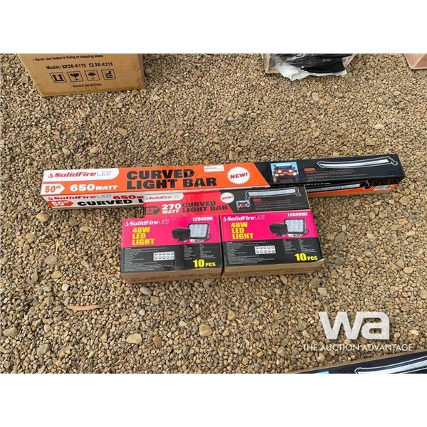 (2) SOLIDFIRE LED LIGHT BARS & (2) 48 WATT LIGHTS