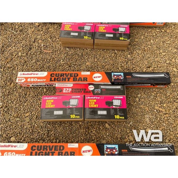 (2) SOLIDFIRE LED LIGHT BARS & (2) 48 WATT LIGHTS