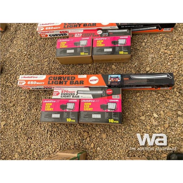 (2) SOLIDFIRE LED LIGHT BARS & (2) 48 WATT LIGHTS