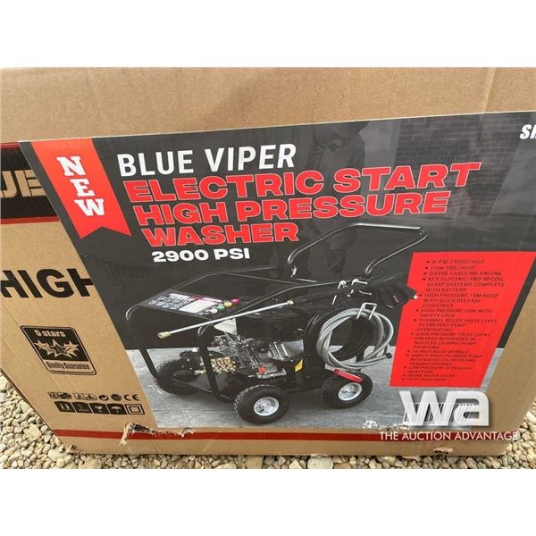 (UN-USED) BLUE VIPER 2900 PSI PRESSURE WASHER