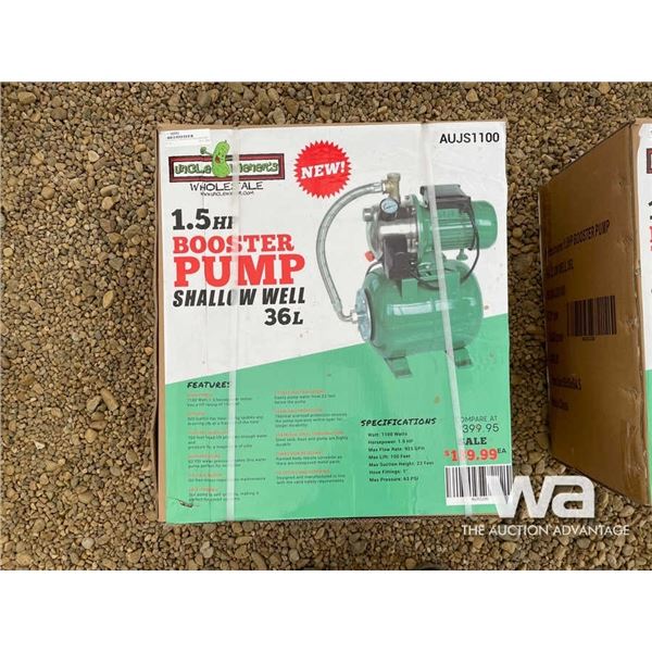 (UN-USED) 1.5 HP SHALLOW WELL BOOSTER PUMP