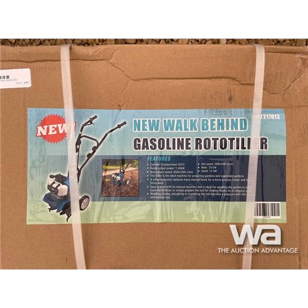 (UN-USED) WALK BEHIND GASOLINE ROTOTILLER