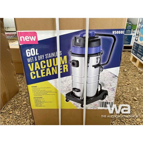 (UN-USED) 60L WET/DRY SHOP VAC