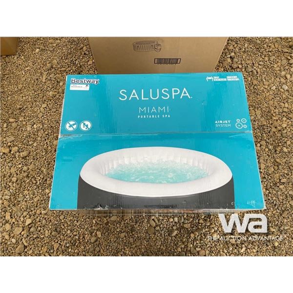 (UN-USED) SALUSPA MIAMI PORTABLE SPA HOT TUB