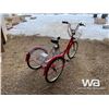 Image 3 : (UN-USED) RED ELECTRIC TRICYCLE W/ 2 BASKETS