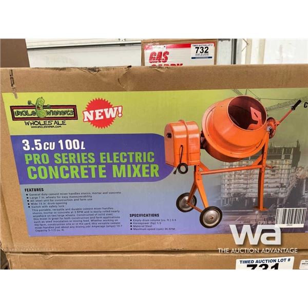 (UN-USED) PRO SERIES ELECTRIC CONCRETE MIXER