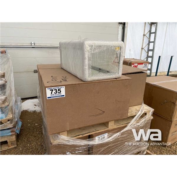 (4) (13"W X 27" H X 11" D) DISPLAY CASES
