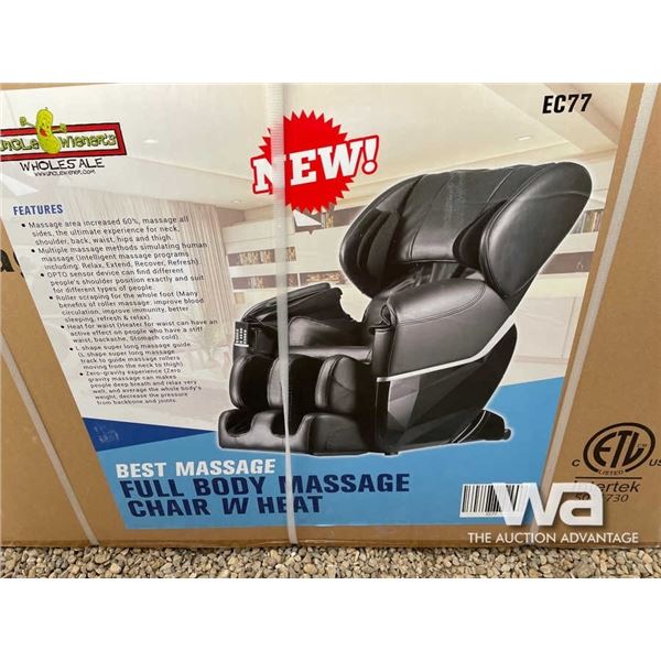 (UN-USED) FULL BODY MASSAGE CHAIR W/ HEAT