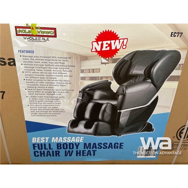 (UN-USED) FULL BODY MASSAGE CHAIR W/ HEAT