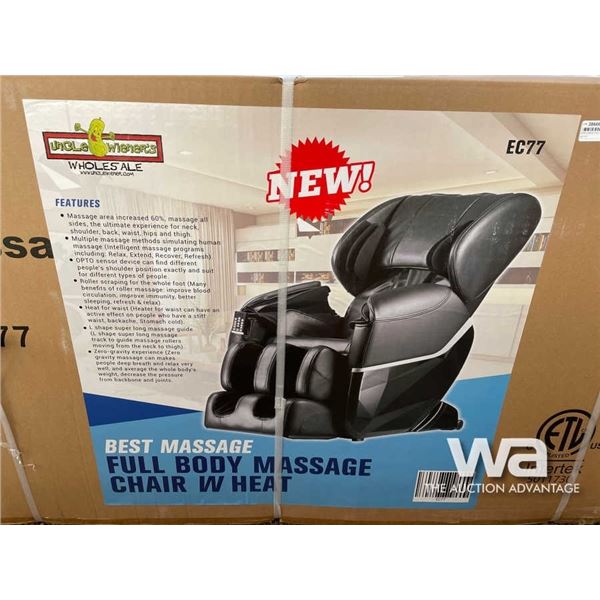 (UN-USED) FULL BODY MASSAGE CHAIR W/ HEAT