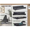 Image 2 : (UN-USED) DELUXE BLACK FUTON SOFA & BED