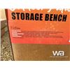 Image 4 : (UN-USED) GRAY OUTDOOR PATIO STORAGE BENCH
