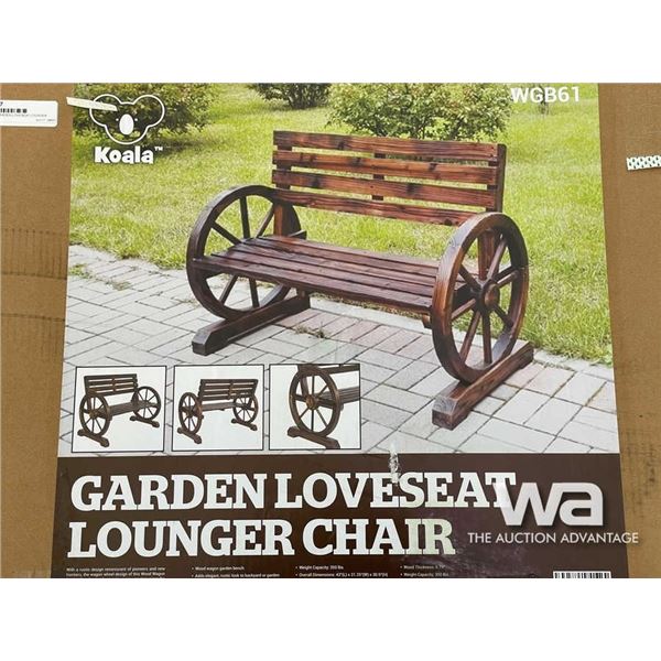 (UN-USED) GARDEN LOVESEAT LOUNGER CHAIR