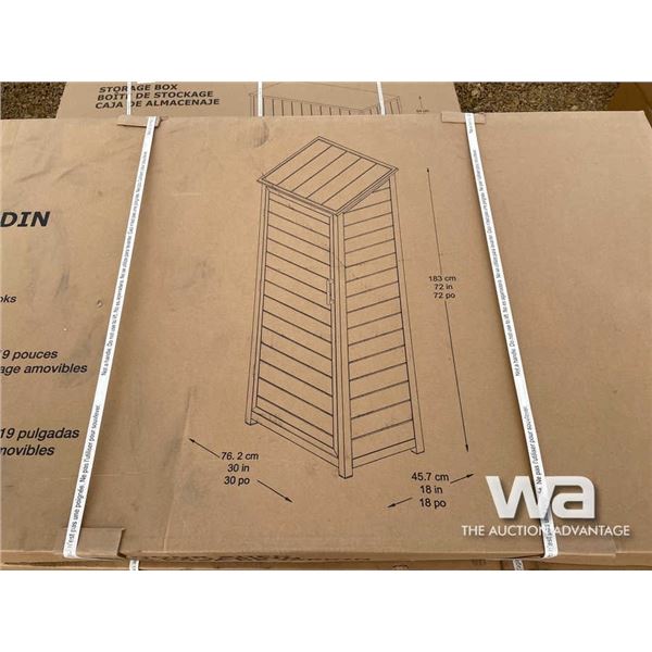 (UN-USED) 20 X 18 X 72 IN. OUTDOOR SHED