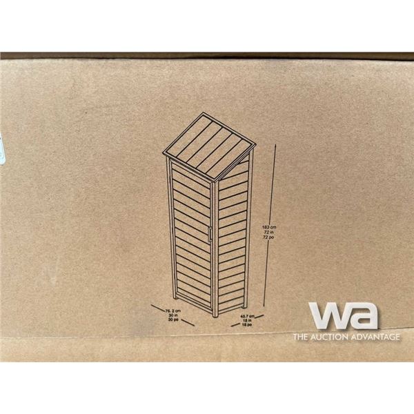 (UN-USED) 20 X 18 X 72 IN. OUTDOOR SHED