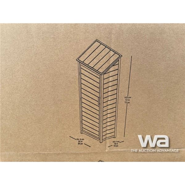 (UN-USED) 20 X 18 X 72 IN. OUTDOOR SHED