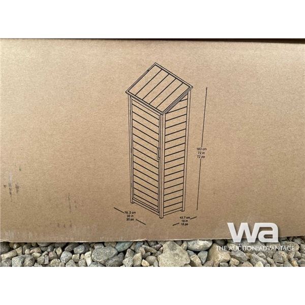 (UN-USED) 20 X 18 X 72 IN. OUTDOOR SHED