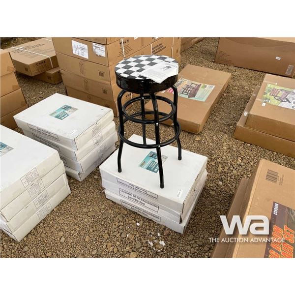 (UN-USED) (4) SWIVEL BARSTOOLS