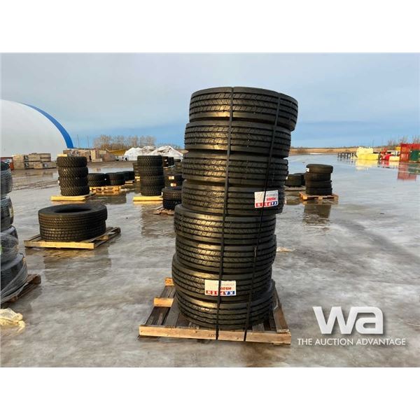 (8) KAPSEN 275/70R22.5 TRAILER TIRES