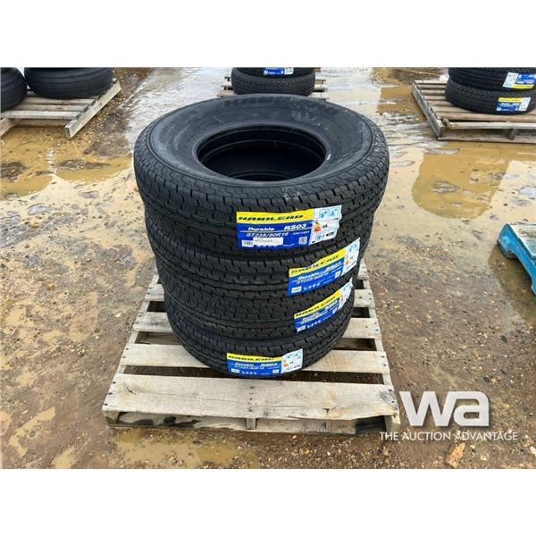 (4) HABILEAD ST235/80R16 TRAILER TIRES
