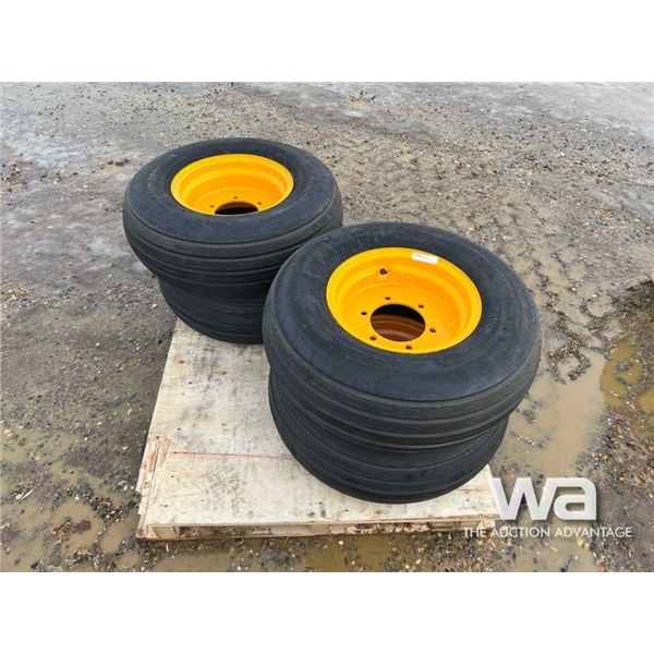(4) 11L-15 IMPLEMENT TIRES & RIMS