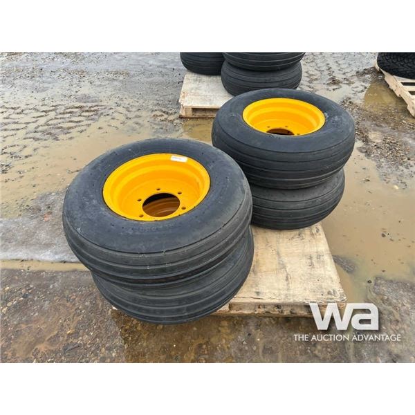 (4) 11L-15 IMPLEMENT TIRES & RIMS