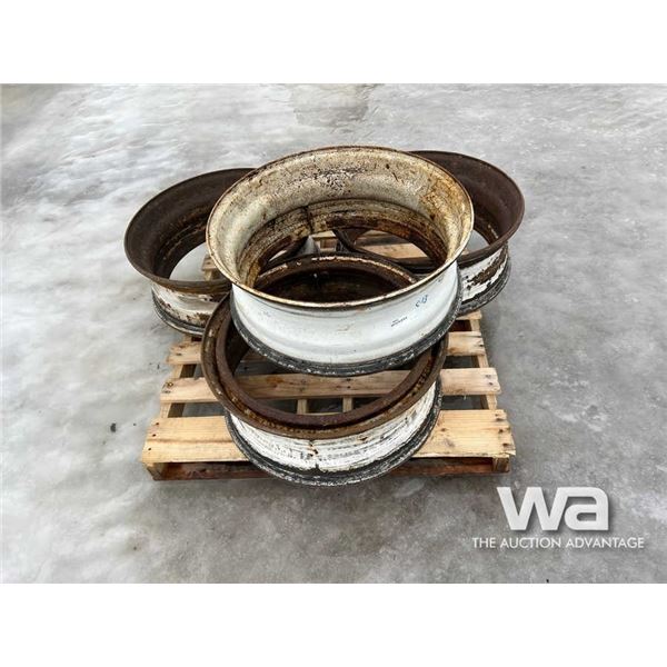 (4) DAYTON 24.5 TRUCK RIMS
