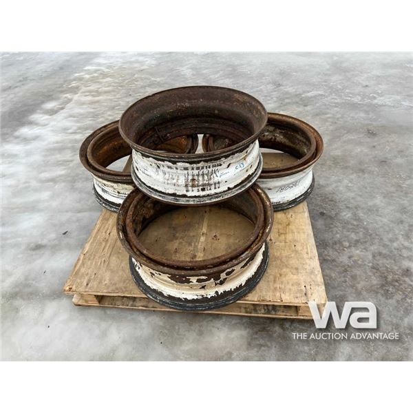 (4) DAYTON 24.5 TRUCK RIMS