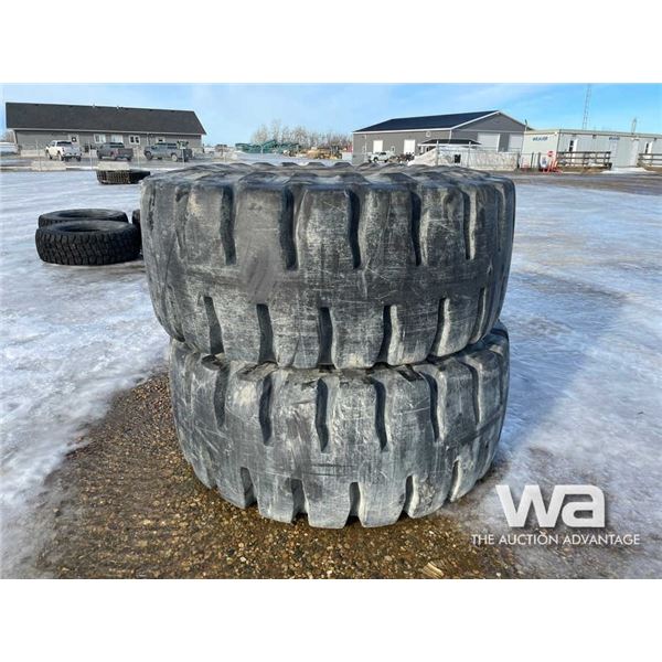 (2) YOKAHAMA 29.5-25 LOADER TIRES