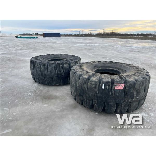 (2) YOKAHAMA 29.5-25 ROCK TIRES